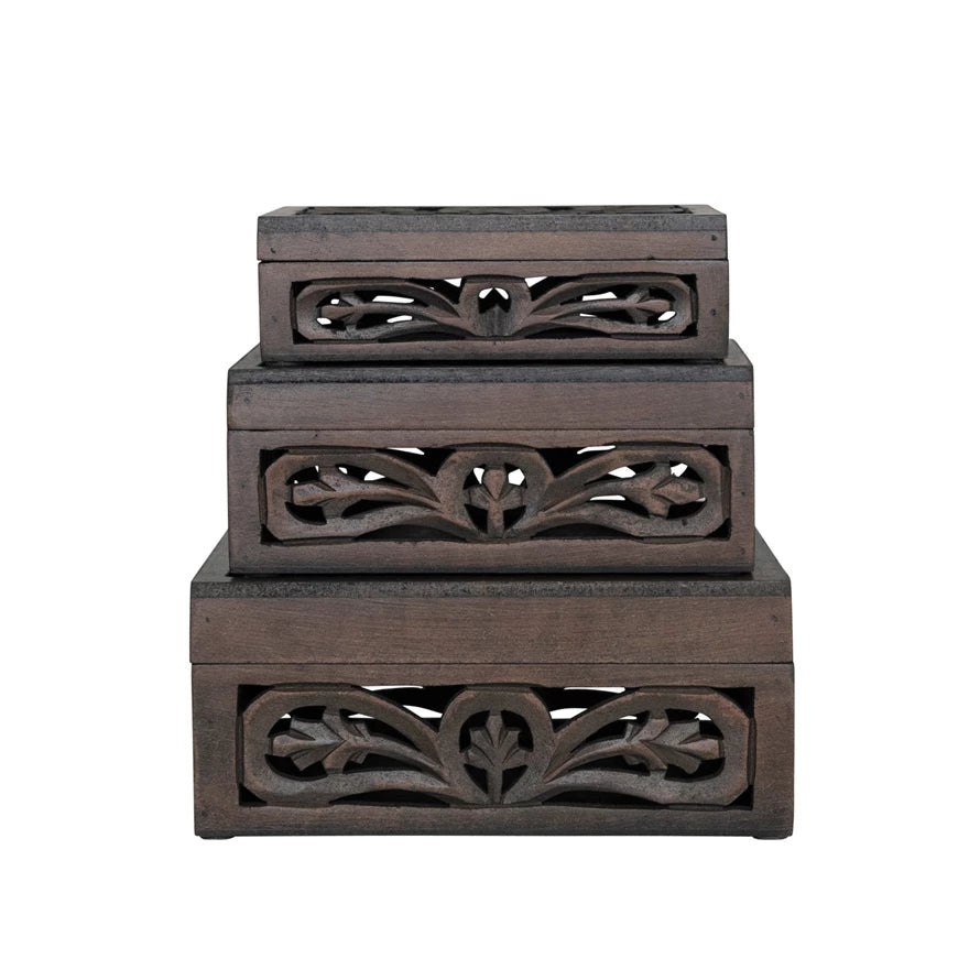 Mango Wood Nesting Box-MD