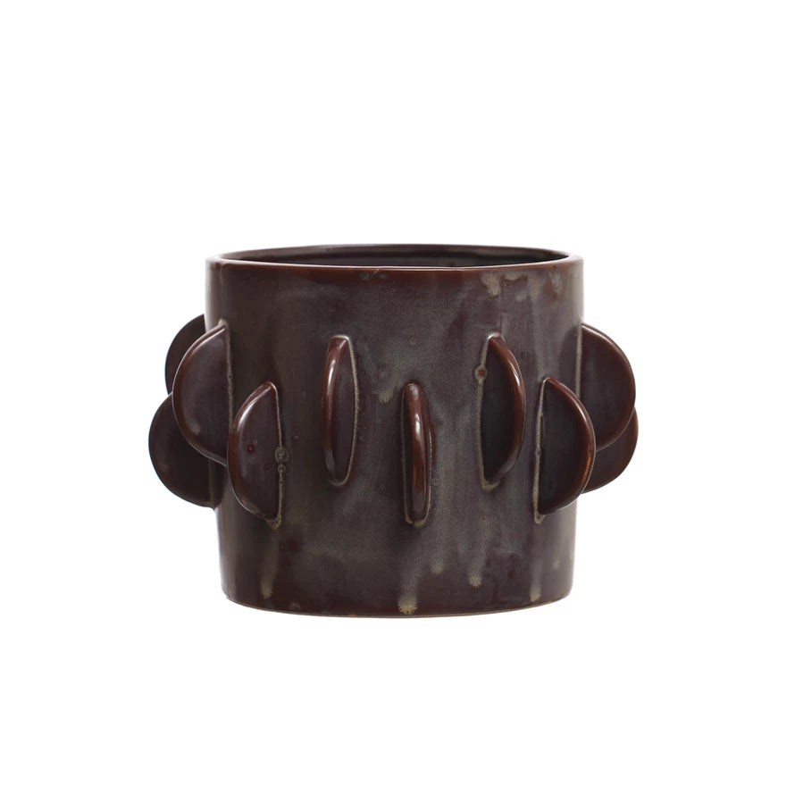 7” Round Stoneware Planter