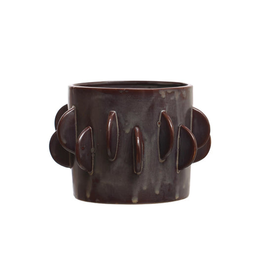 7” Round Stoneware Planter