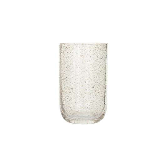 12oz Gold Speckled Drinking Glass