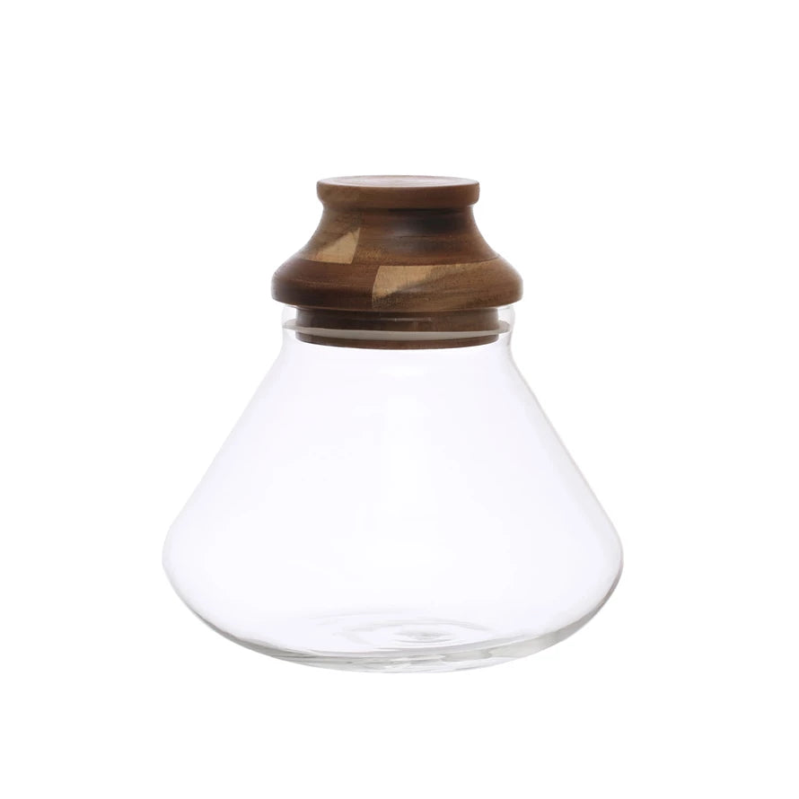 7-3/4 Round Glass Jar