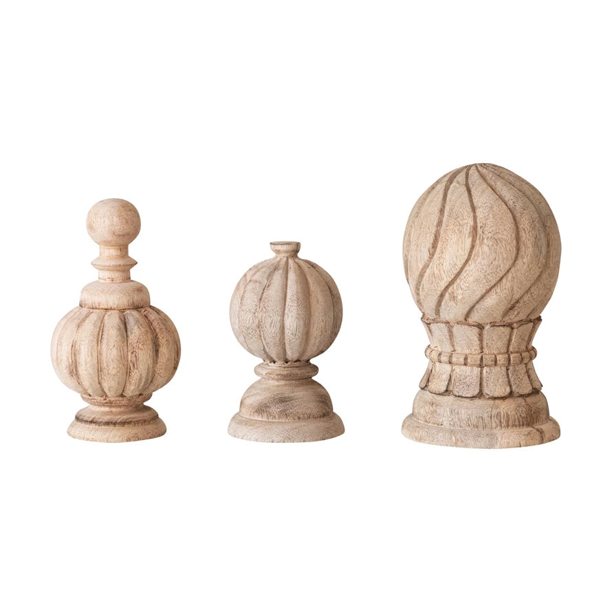 Lg Wood Finial