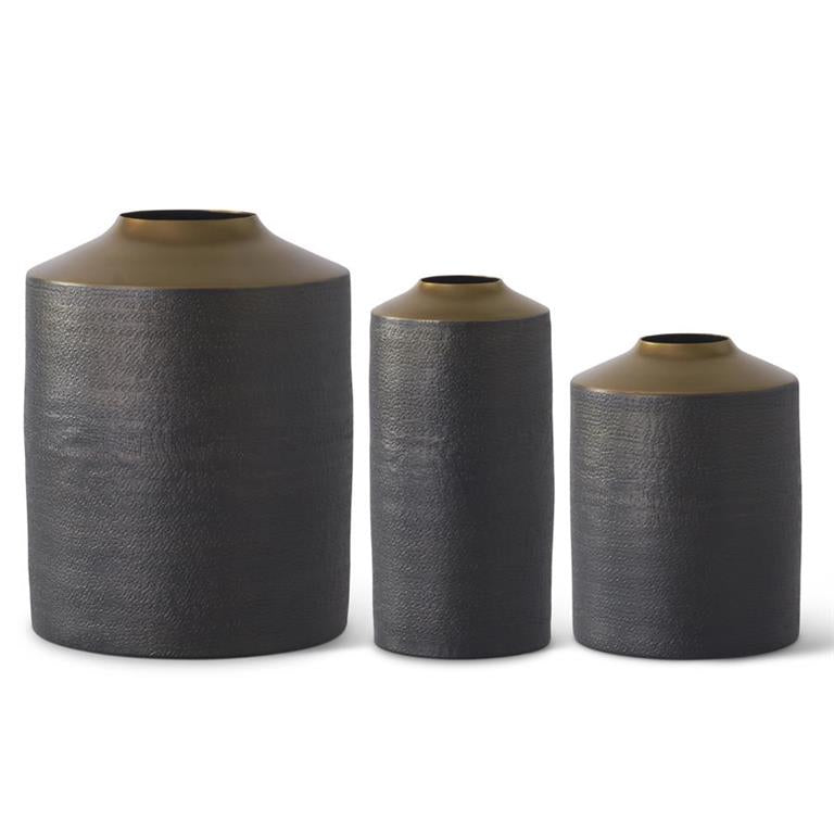 Brass Textured Vase
