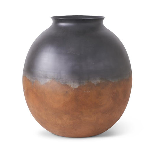 24” Black Metal Vase