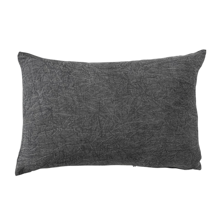 Dark Stonewashed Lumbar Pillow