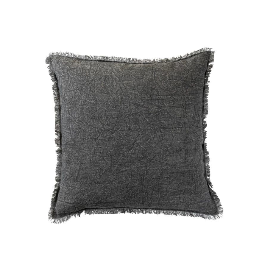 Stonewashed Pillow w/ Fringe