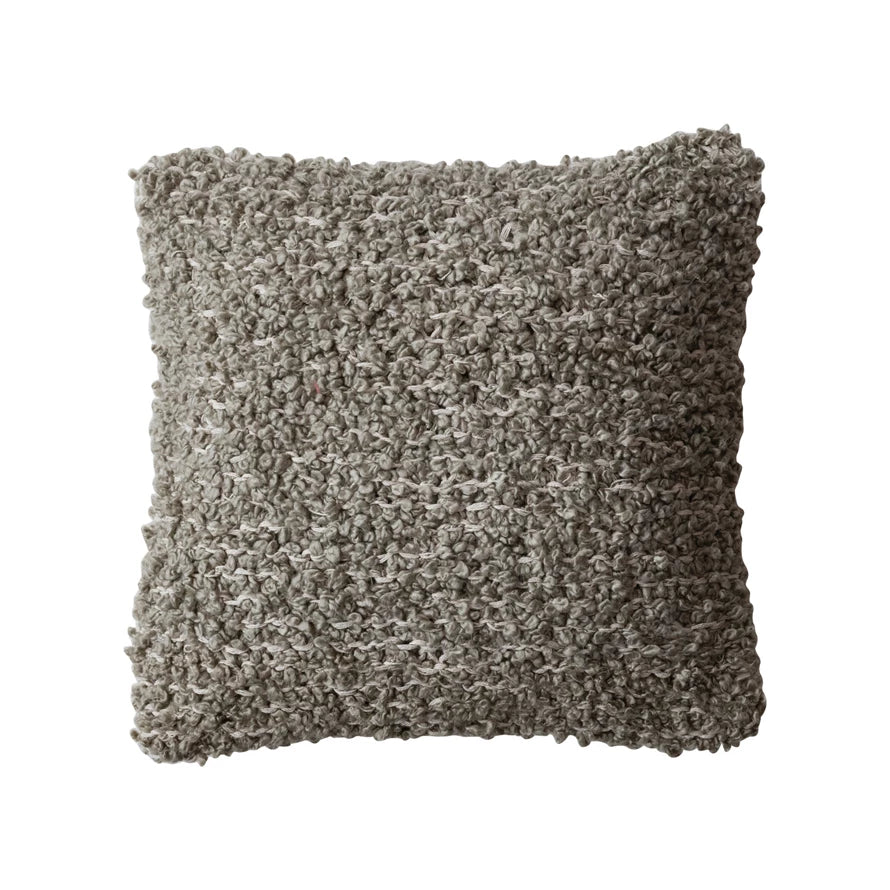 Brown Boucle Pillow