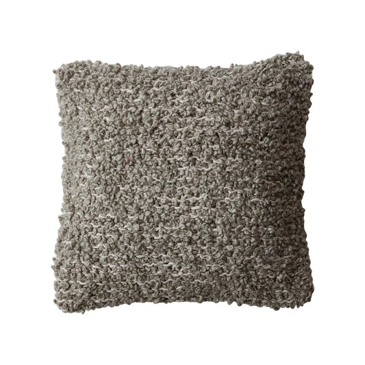 Brown Boucle Pillow