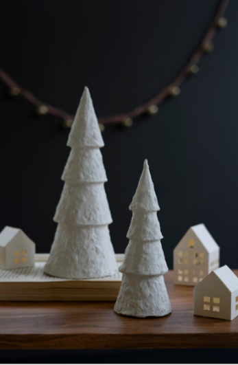 SM PAPER MACHE CHRISTMAS TREE