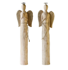 Hand-Carved Mango Wood Angel