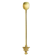 Brass Cocktail Spoon w/ Tree Handle