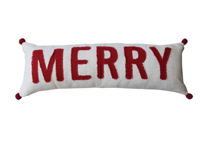 36"COTTON"MERRY" PILLOW