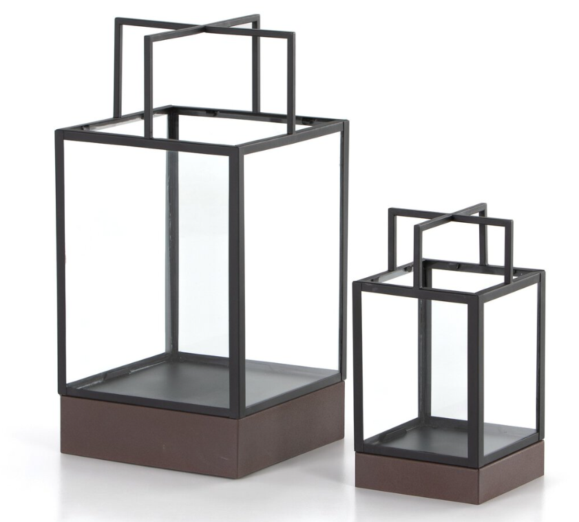 Delsin Outdoor Lantern - Red Clay Iron SM