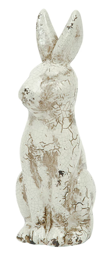 Distressed Ceramic Rabbit