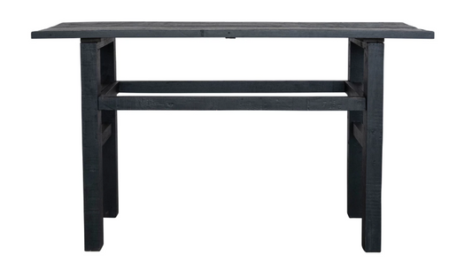Black Reclaimed Wood Console Table