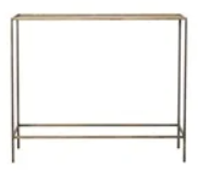 Hammered Metal Console Table - ANTIQUE BRASS