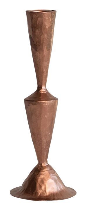 Hand-Forged Copper Cast Iron Taper Holder