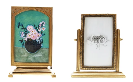 L - Pewter & Glass Photo Frame