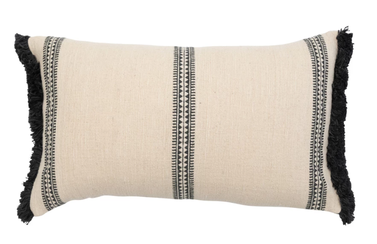 24"x14" Cotton Slub Lumbar Pillow