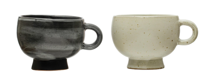 10oz. Stoneware Footed Mug