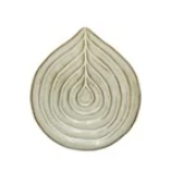 Embossed Stoneware Dish/Spoon Rest