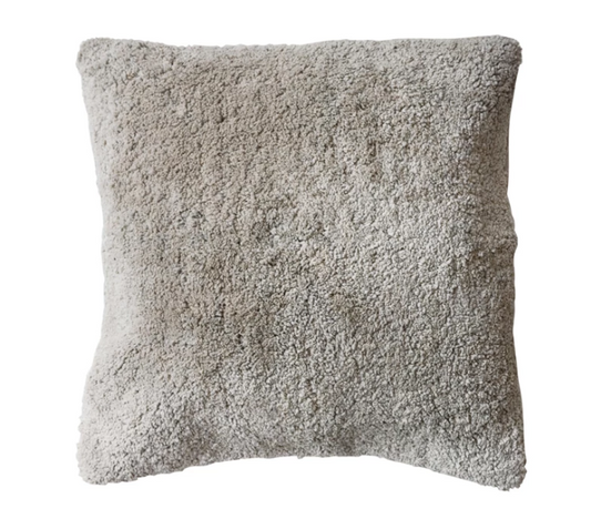 20" Square Cotton Tufted Pillow