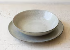 Oatmeal Ceramic Dinner Plate / Bowl