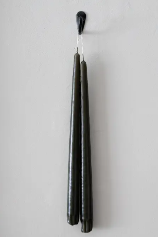 Olive Taper Candles - SET OF 2