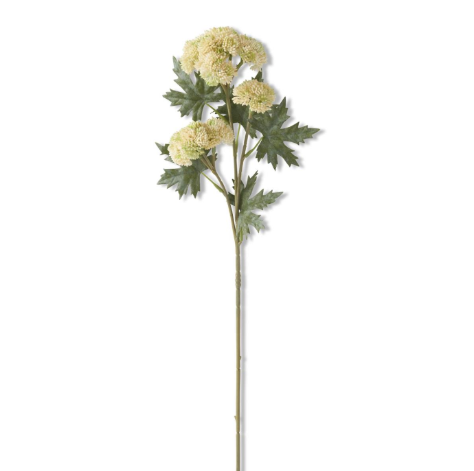 28" Cream & Green Sedum Stem