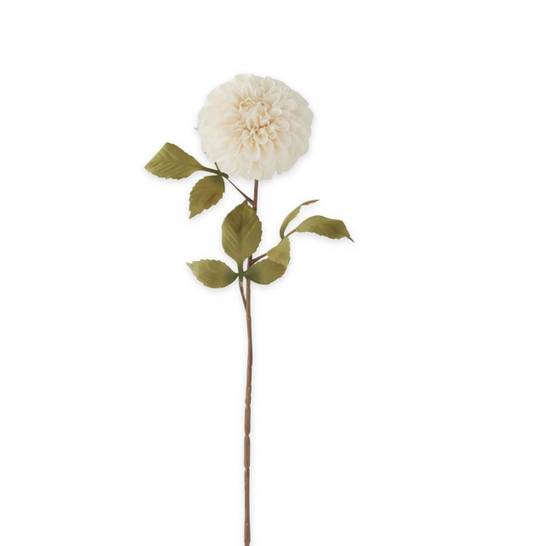 29" White Dahlia Stem