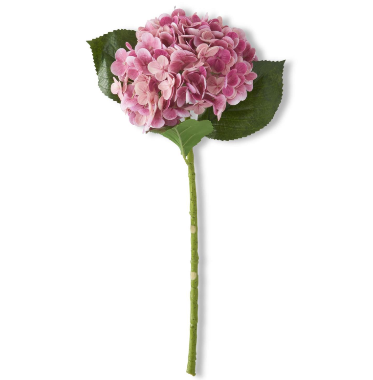 Dark Pink Real Touch Hydrangea Spray
