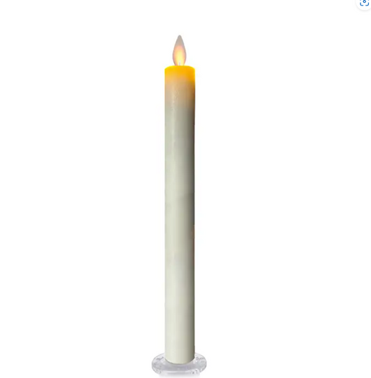 12" Flameless Flickering Taper Candle