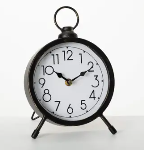 Vintage Metal Desk Clock