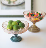 Glass Compote - 2 COLORS