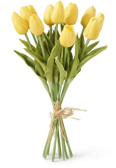 13" Yellow Real Touch Mini Tulip Bundle