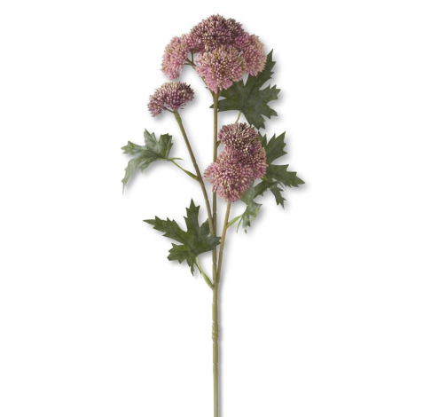 28" Pink Sedum Stem