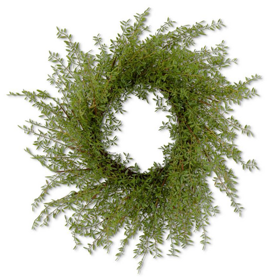 28" Real Touch Myrtle Leaf Wreath