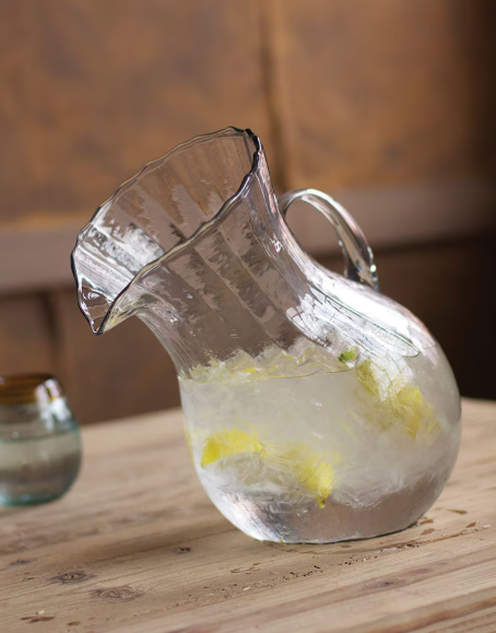 Ribbed Tilted Pitcher 128oz