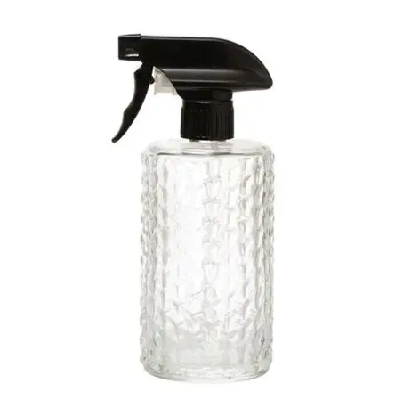 OH Embossed Glass Spray Bottle