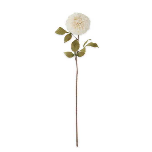 29 Inch White Dahlia Stem