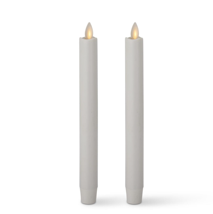 9.5" White Wax Luminara Taper