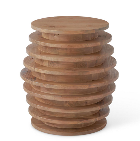 Recycled Fir Wood Side Table