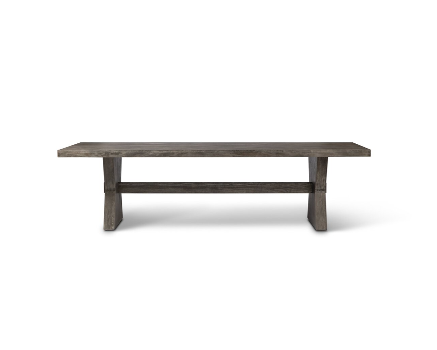 108" Tia Dining Table - Black Burnt Oak
