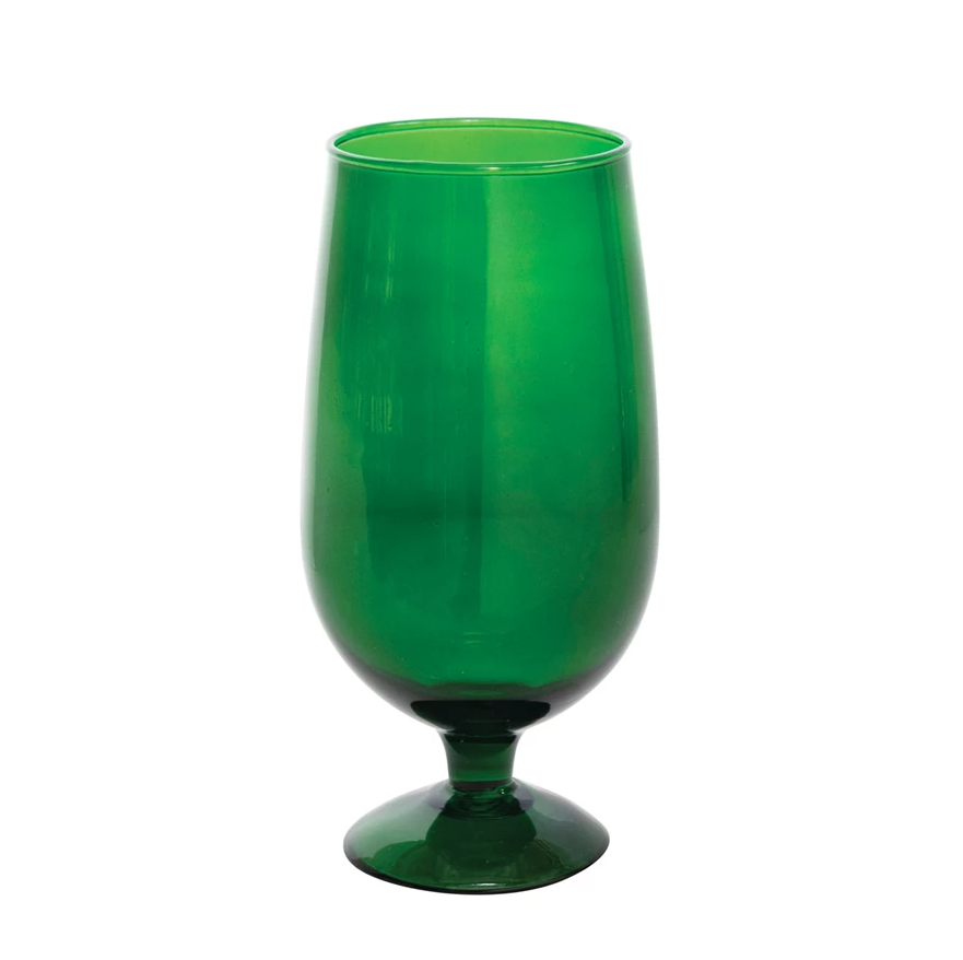 Green Stemmed Glass