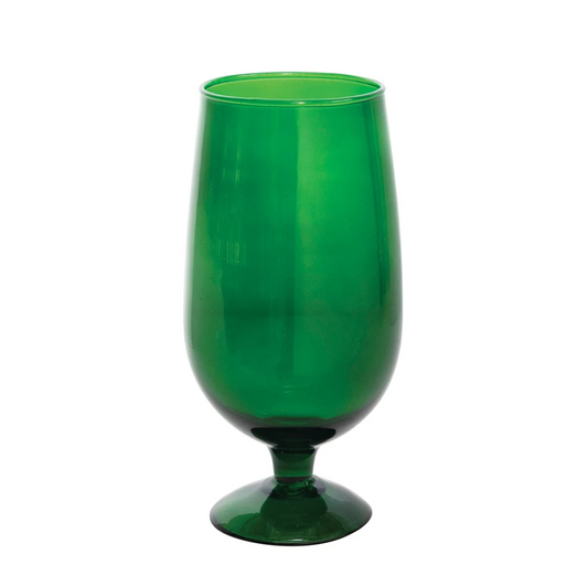 Green Stemmed Glass
