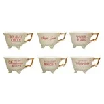 6oz Stoneware Footed Teacup