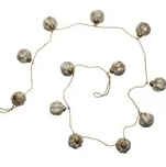 Gold Embossed Glass Ball Ornament Garland