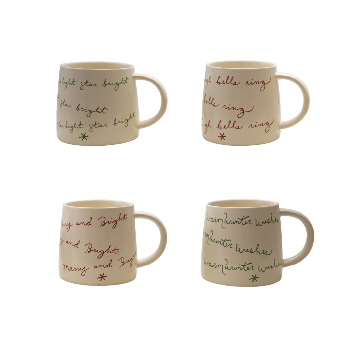 16oz. Stoneware Holiday Mug