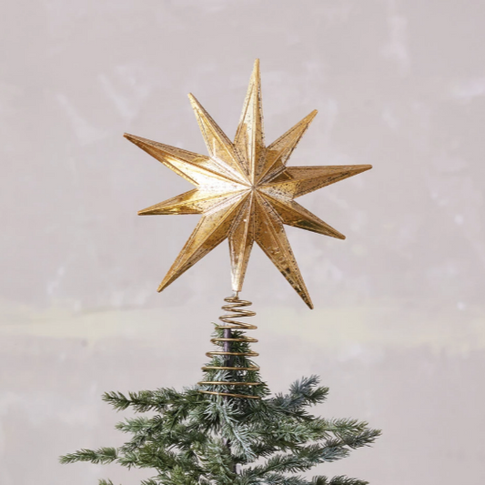 Gold LED Tree Star Topper