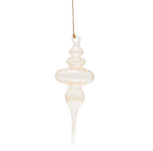 Butterscotch Blown Glass Ornament